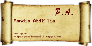 Pandia Abélia névjegykártya